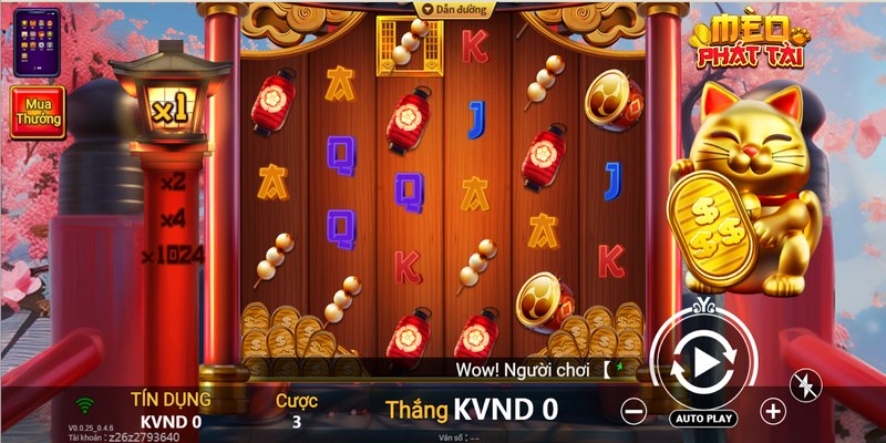 Mèo Thần Tài nổi bật với đồ họa bắt mắt cùng âm thanh vui nhộn cho bạn