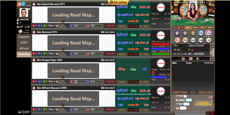 Baccarat là một trong những trò đánh bài được yêu thích tại sảnh game AG